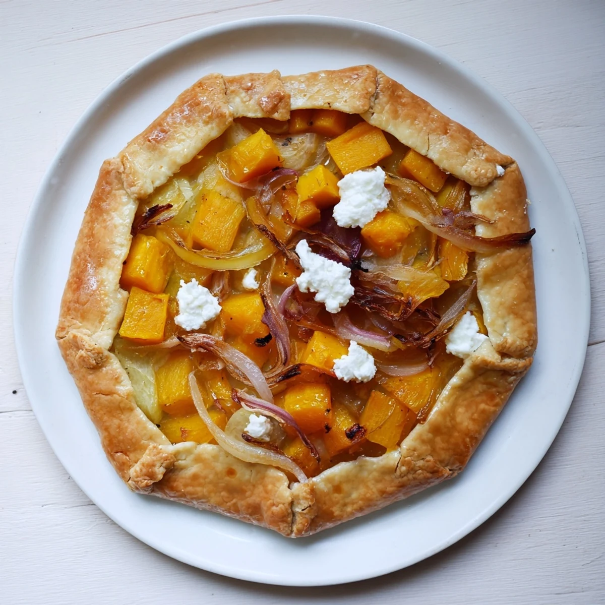 Roasted Butternut Apple Galette