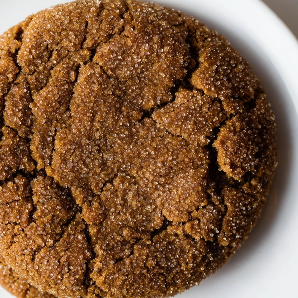 Warm Soft Molasses and Ginger Cookies with crackly edges and a chewy center on a cooling rack.