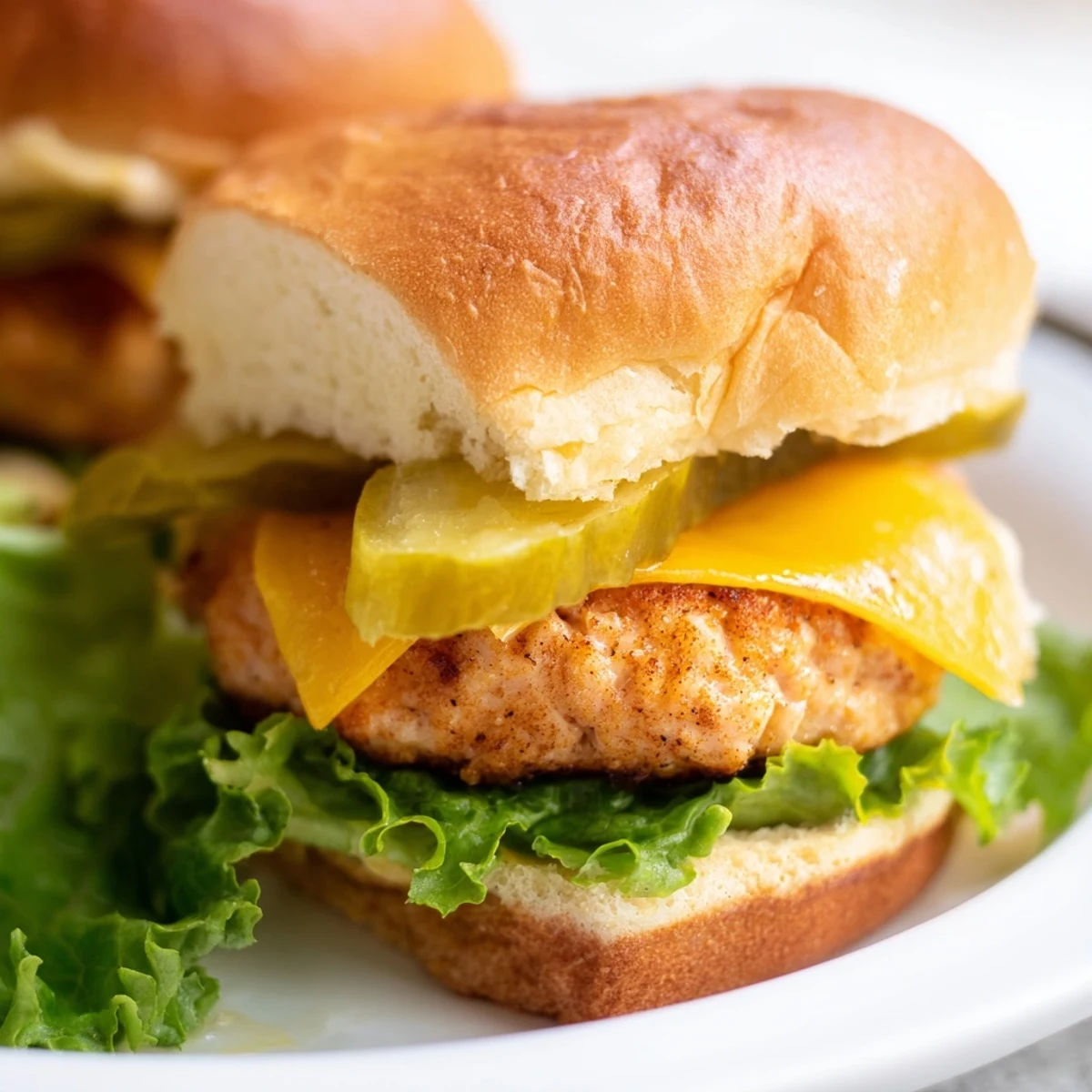 Homemade Touchdown Turkey Burger Sliders arranged on a wooden board with mustard mayo spread and cherry tomatoes.