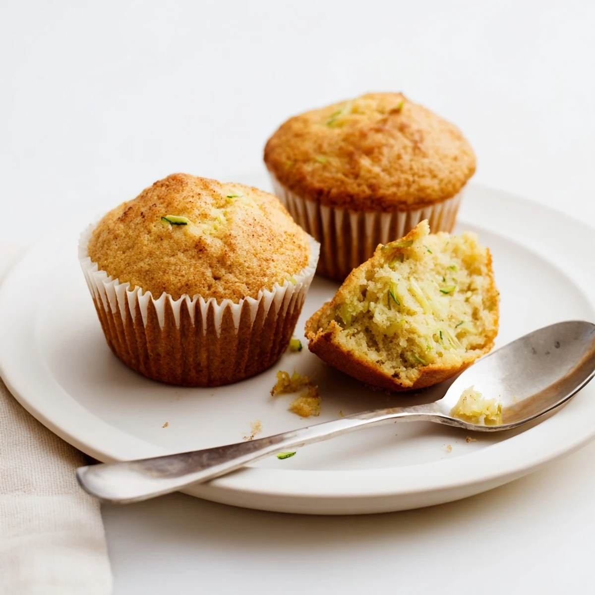 Moist, spiced Green Zucchini Muffins with tender crumb, perfect for breakfast or a wholesome snack.  