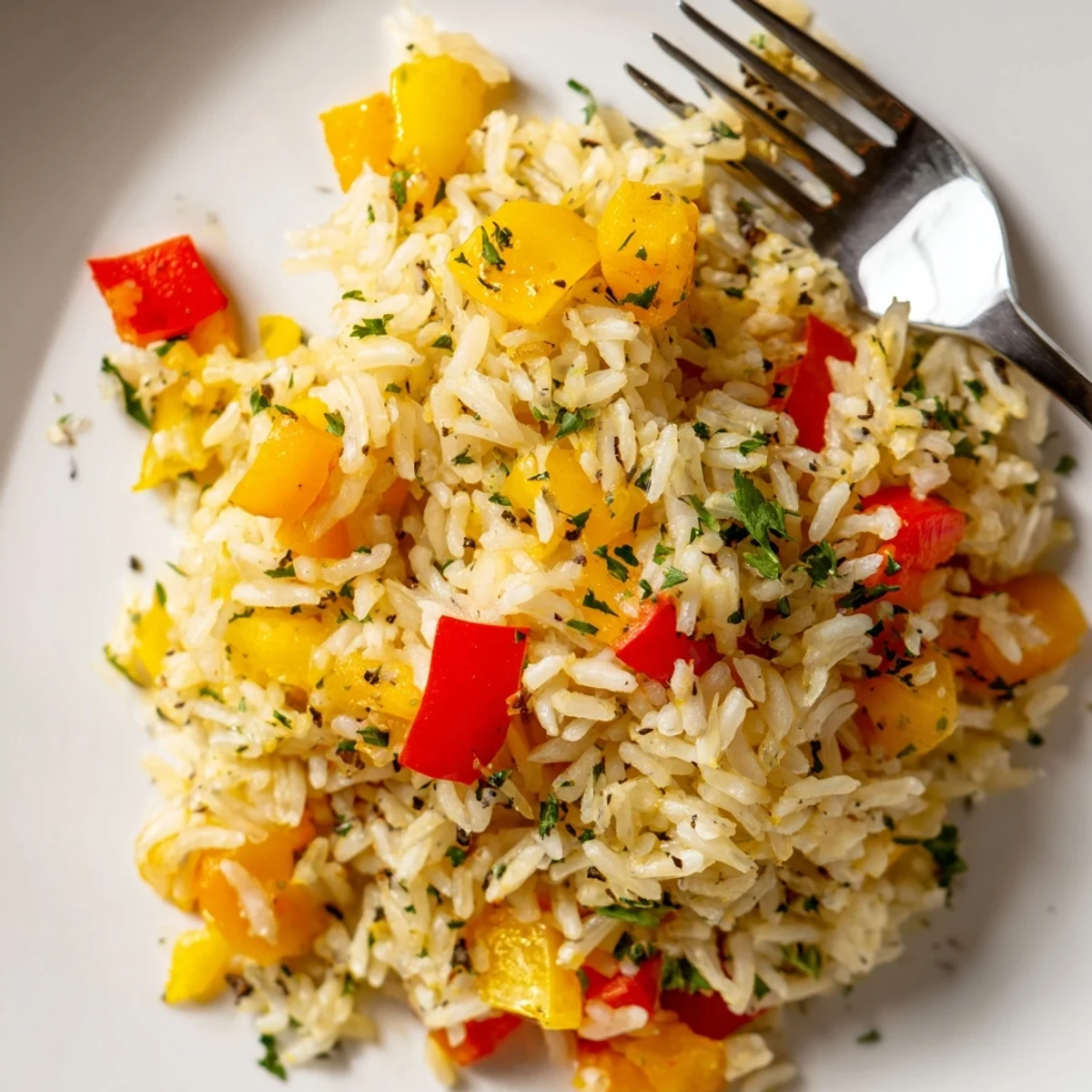 Rice Pilaf Peppers Onions