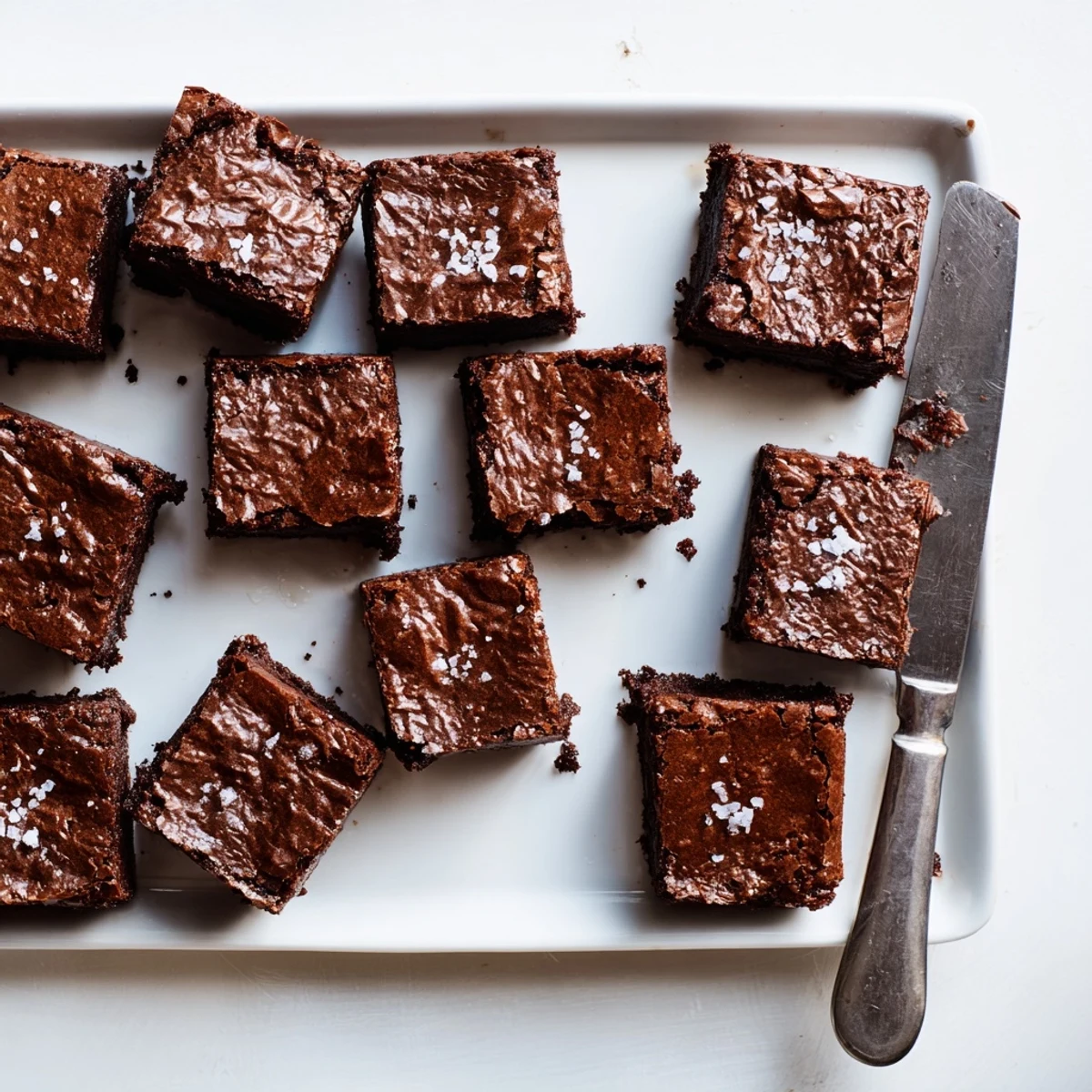 Serve warm Fudgy Brown Butter Mochi Brownies with vanilla ice cream melting over the deep chocolate, chewy mochi texture.