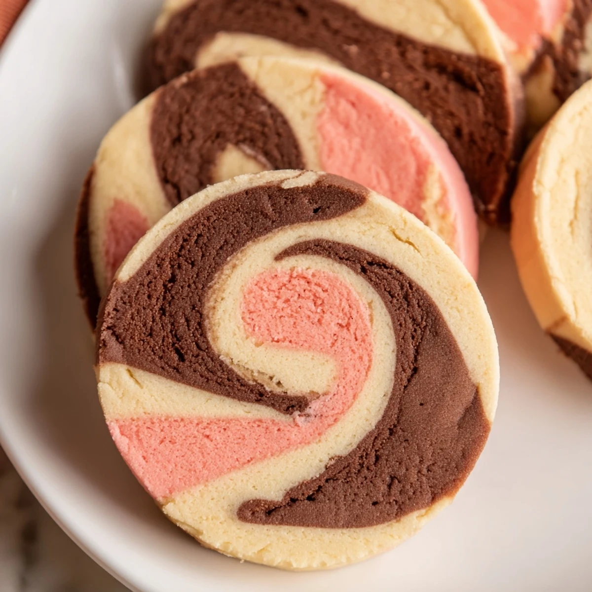 Neapolitan Swirl Cookies