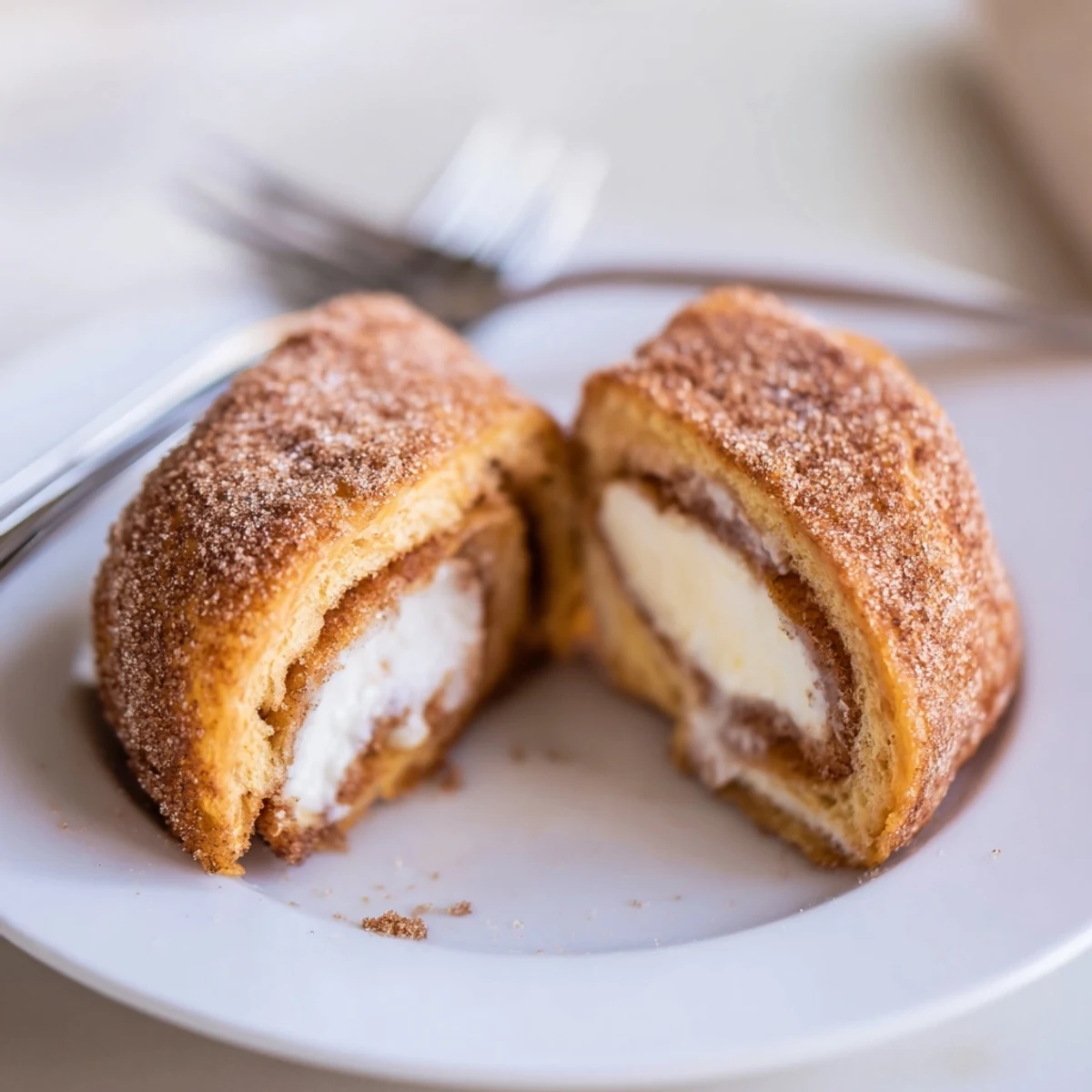 Cinnamon Roll French Toast Roll Ups golden and sticky, cinnamon sugar crust, cream cheese