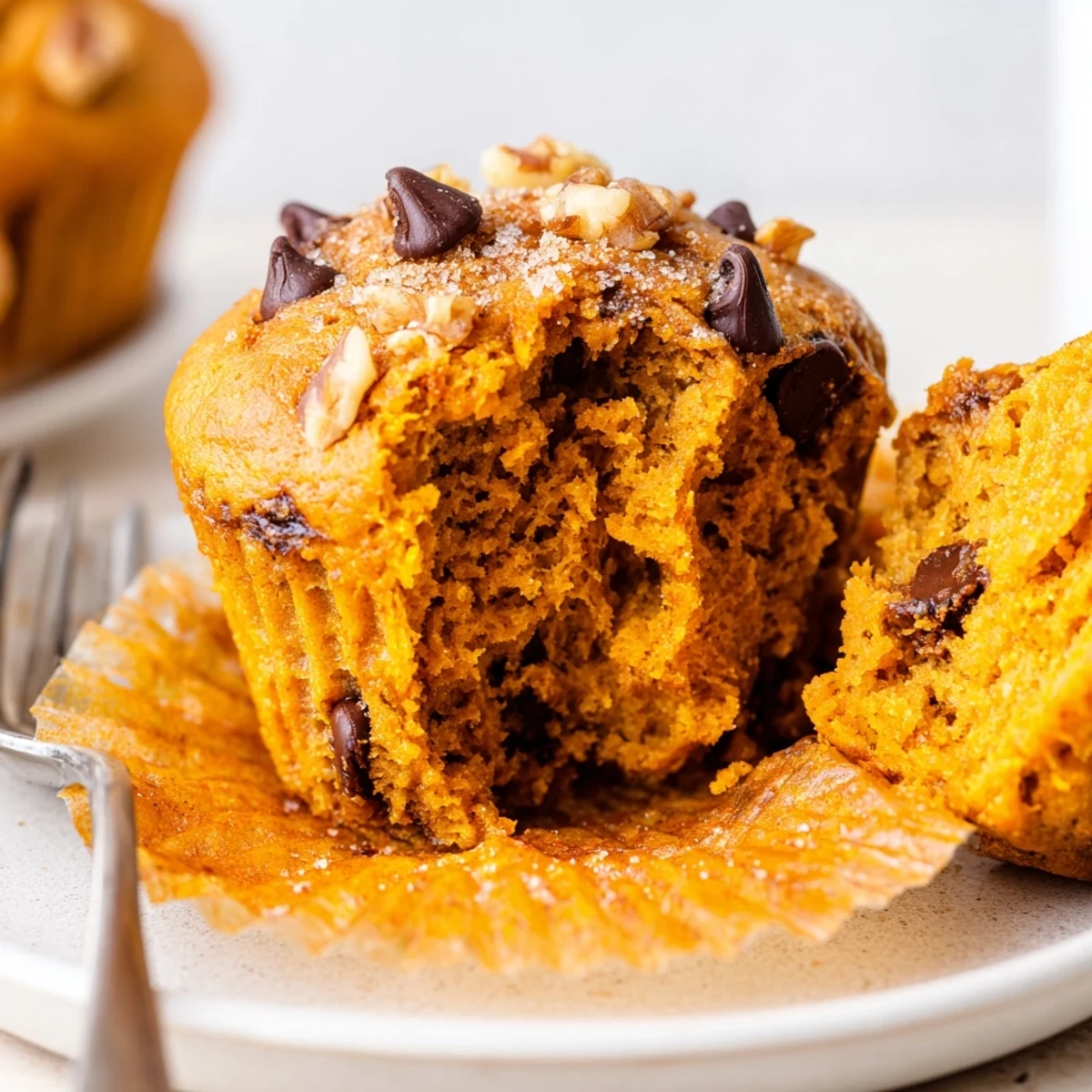Pumpkin Banana Muffins Recipe warm, spiced aroma, cooling on wire rack, with butter.