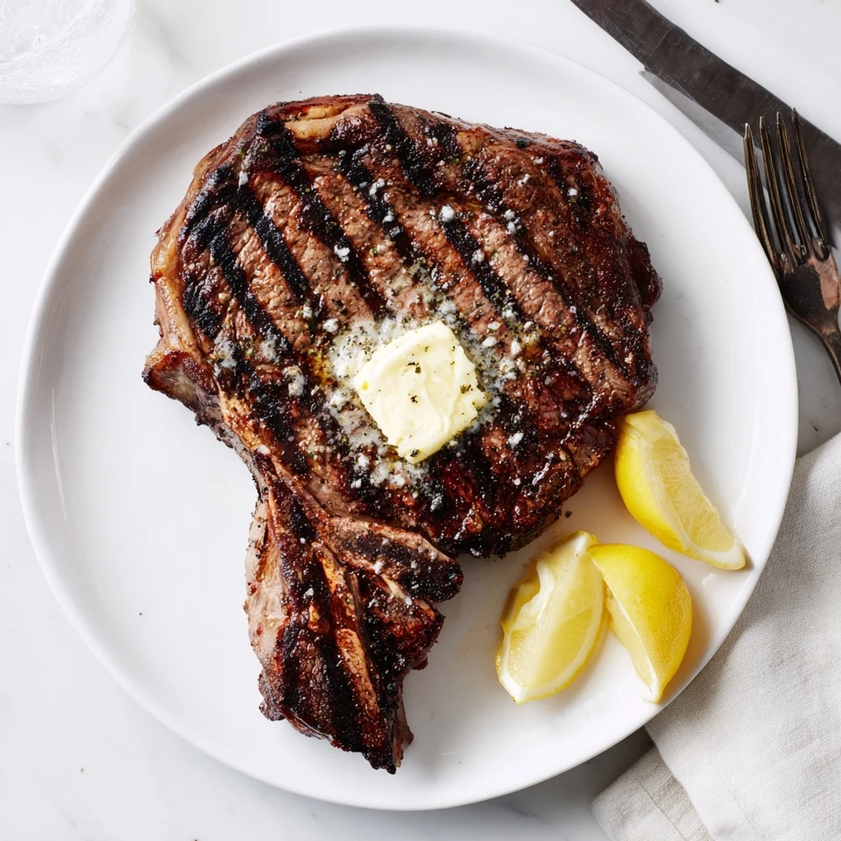 Perfectly charred how to grill steak recipe sizzling on hot grill grates with rosemary and garlic
