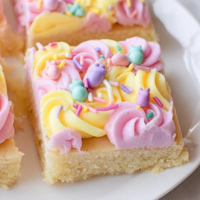 Easter Sugar Cookie Bars