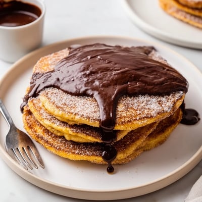Spanish Churro Pancakes