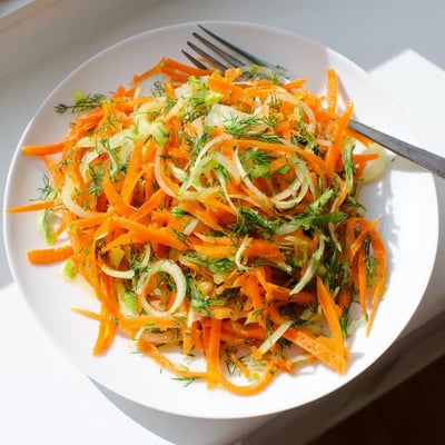 Marinated Lemon Dill Carrot Salad