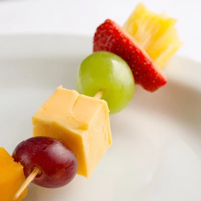 Delicious Fruit And Cheese Kabobs