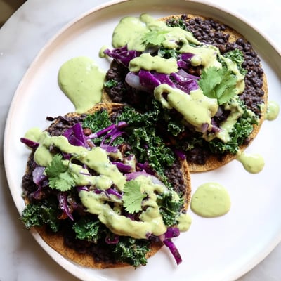 Smoky Black Bean Kale Tacos