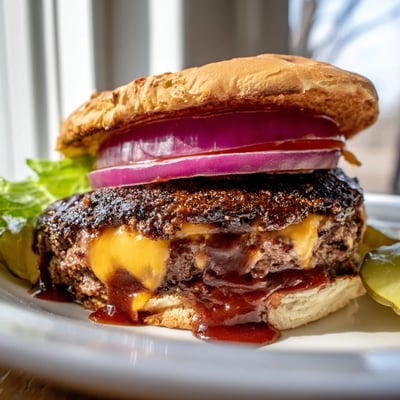 Coffee Rub Smoky BBQ Burgers