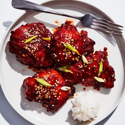 Spicy Gochujang Glazed Chicken